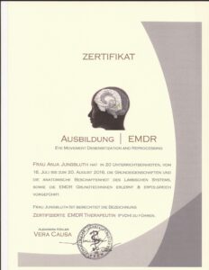 EMDR Zertifikat